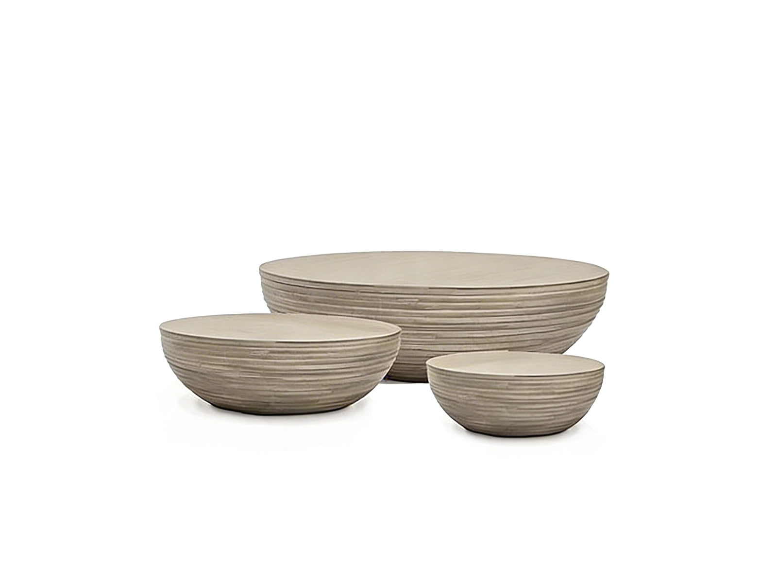Circular coffee tables