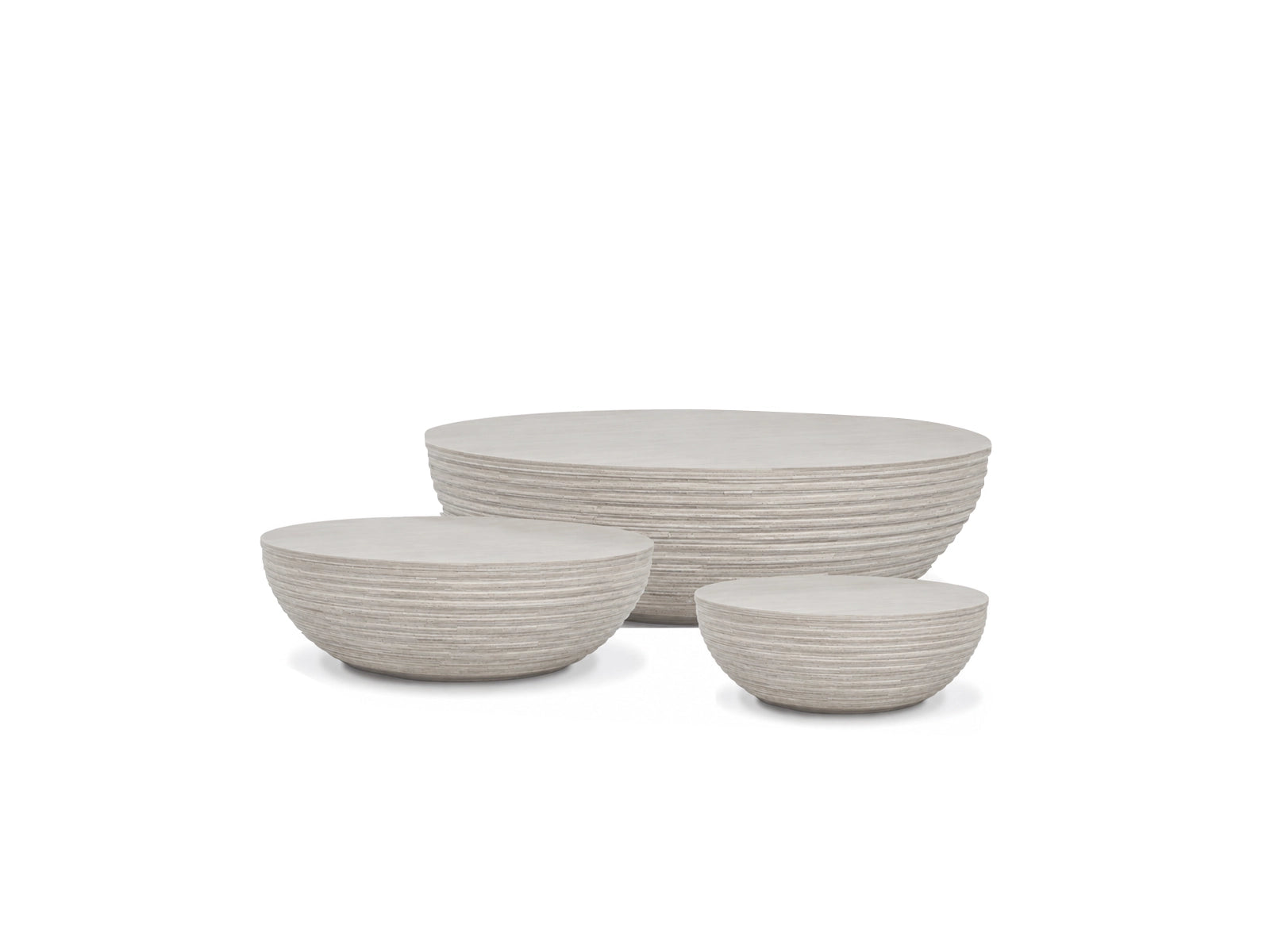 Circular coffee tables