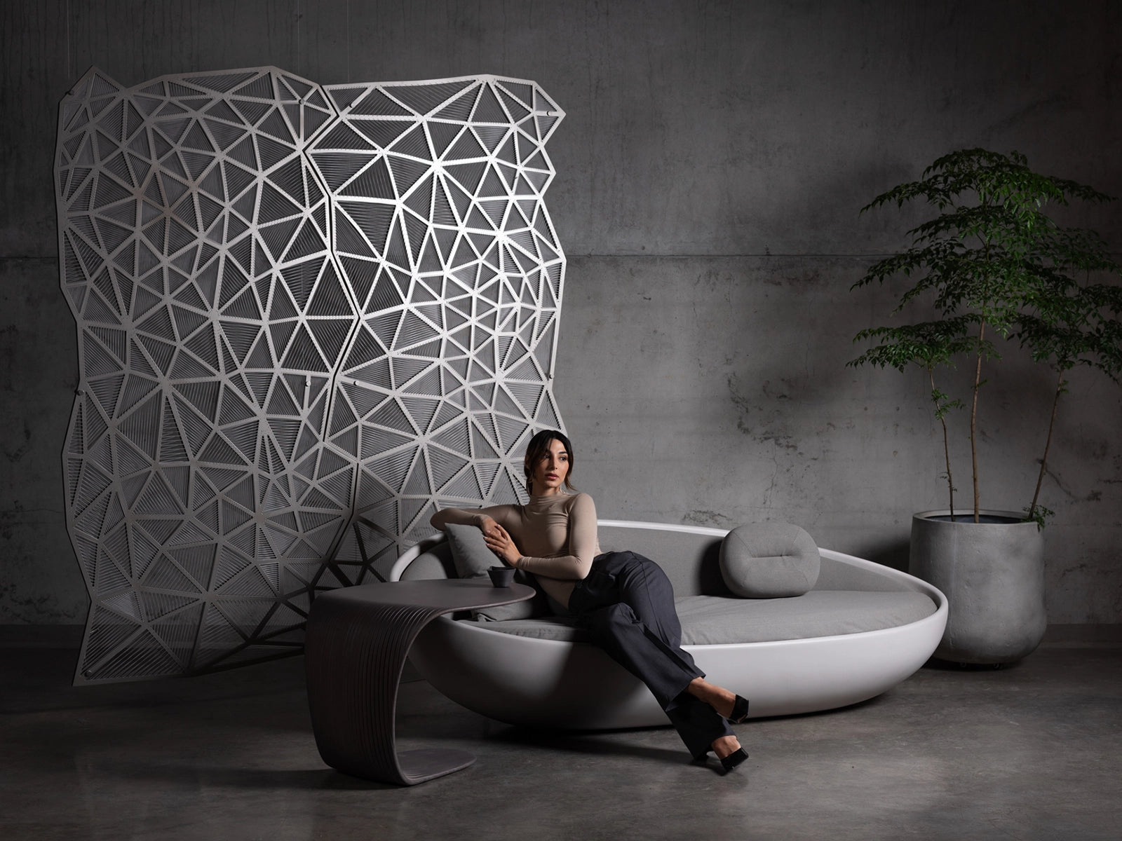 Palm coffee table set