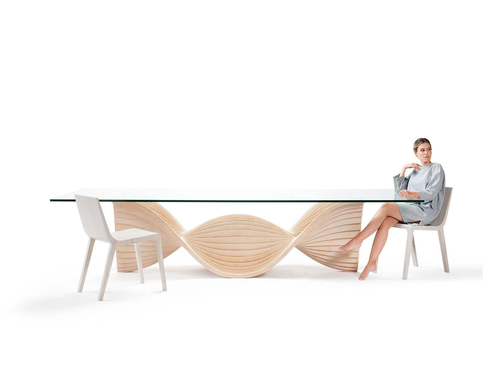 Ghost dining table large