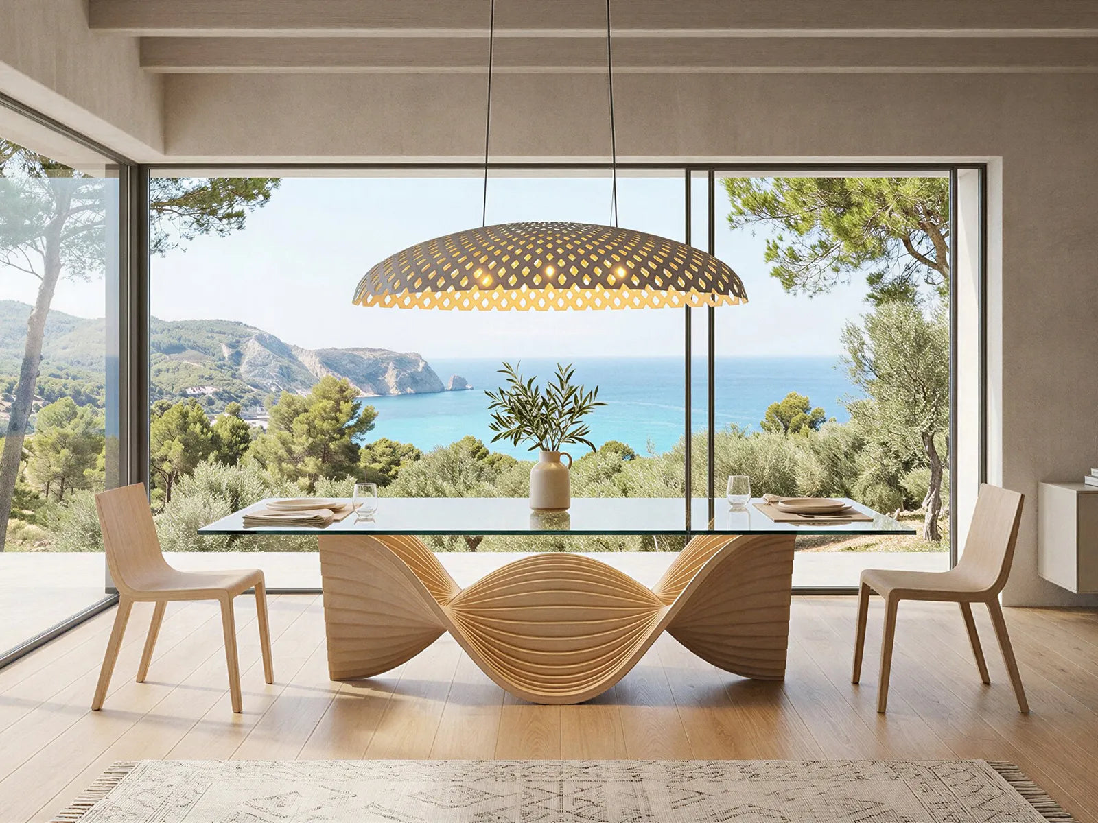Ghost dining table medium