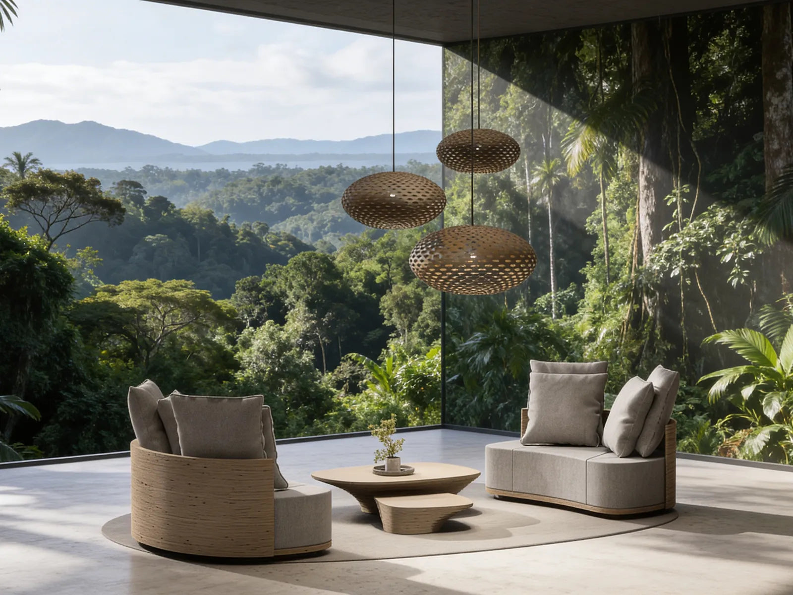 Boomerang love seat
