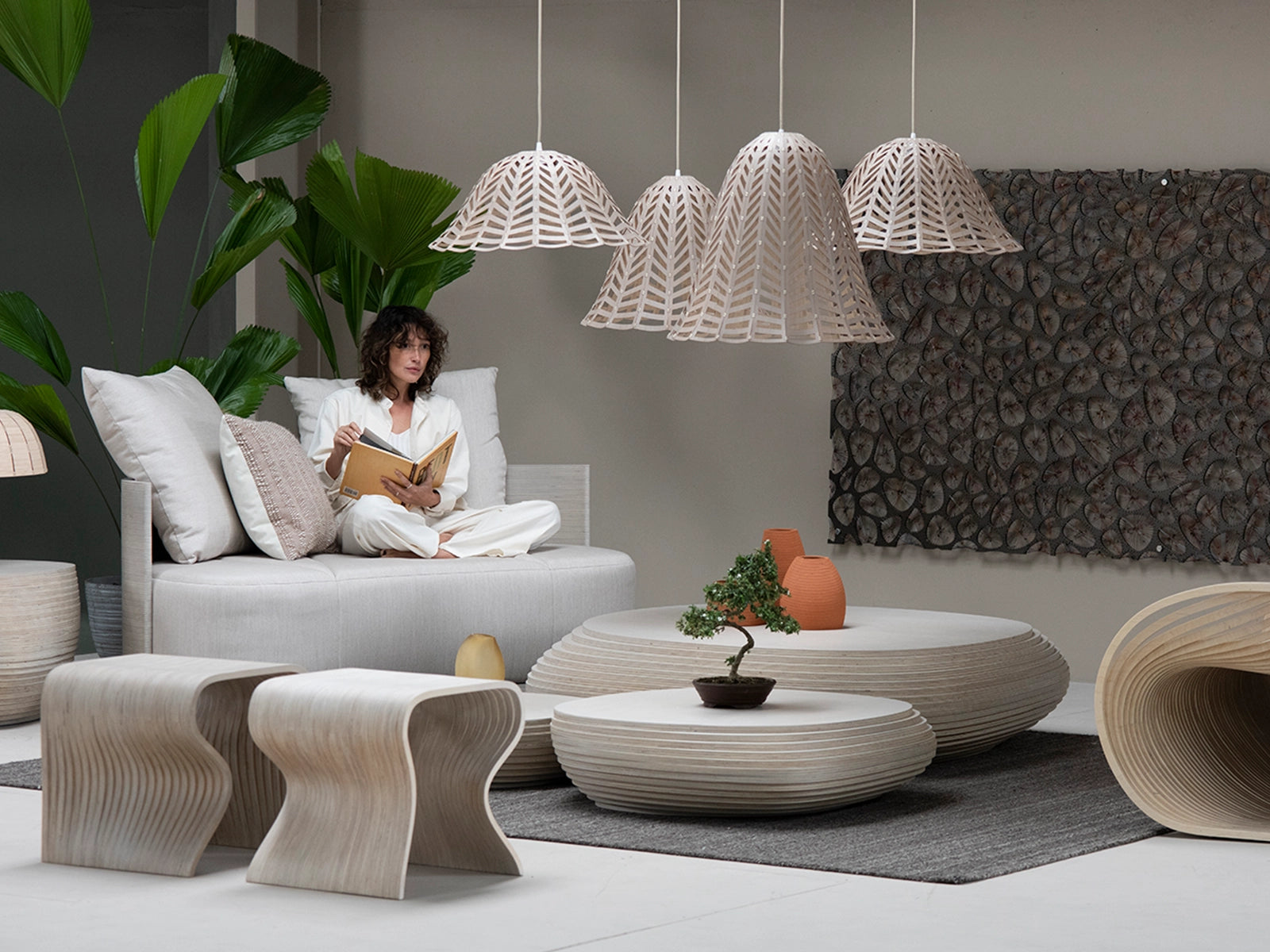 Boomerang love seat