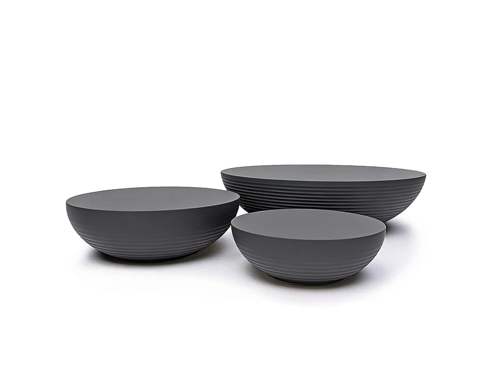 Circular coffee tables fiber