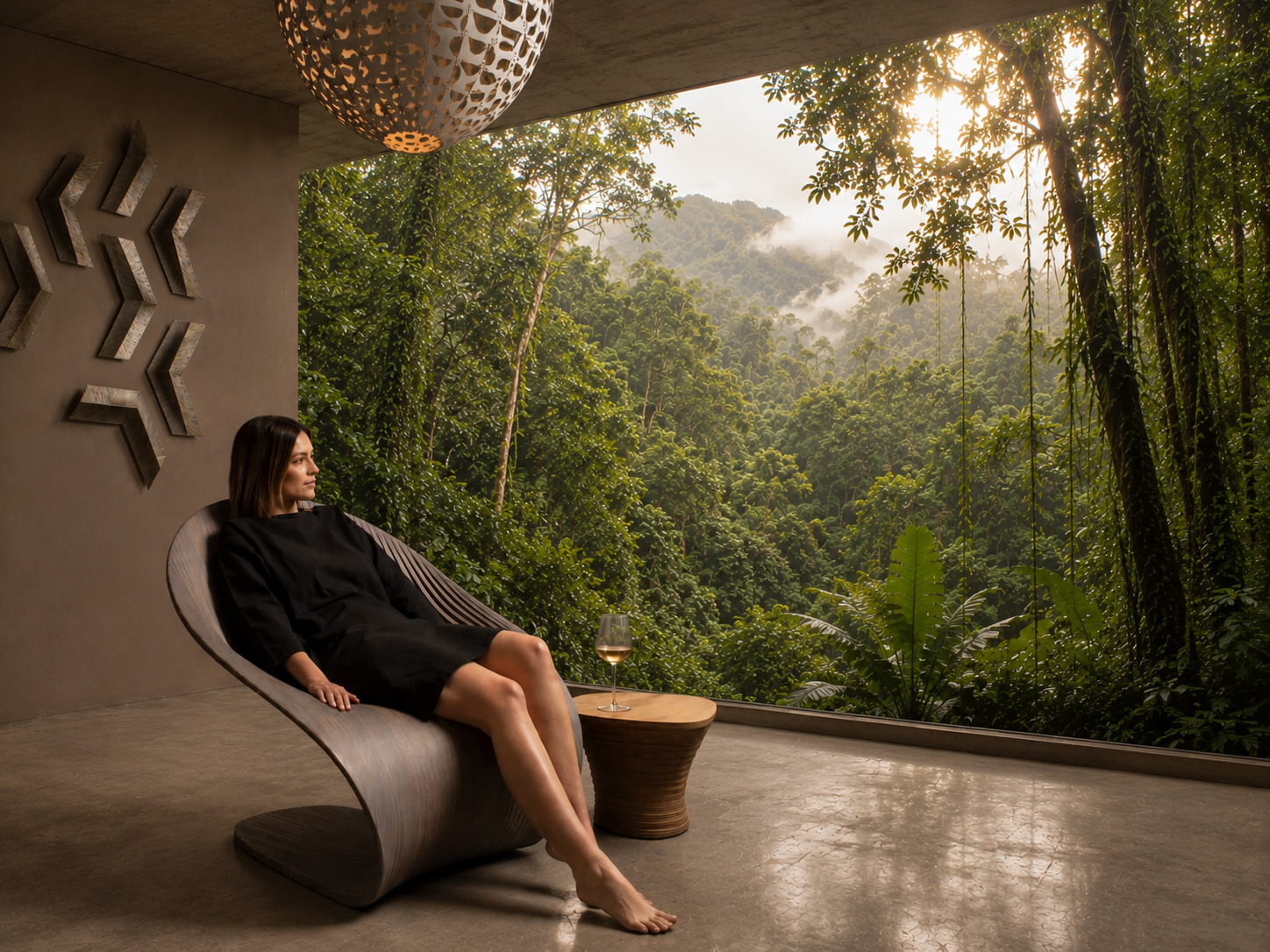 Palm rest chair