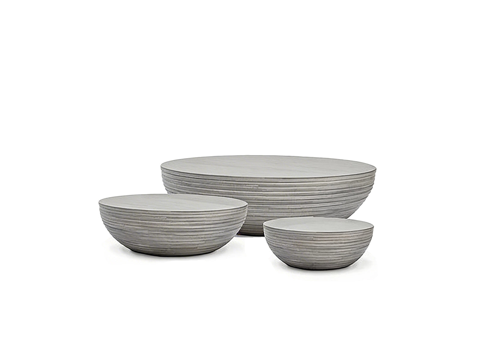 Circular coffee tables