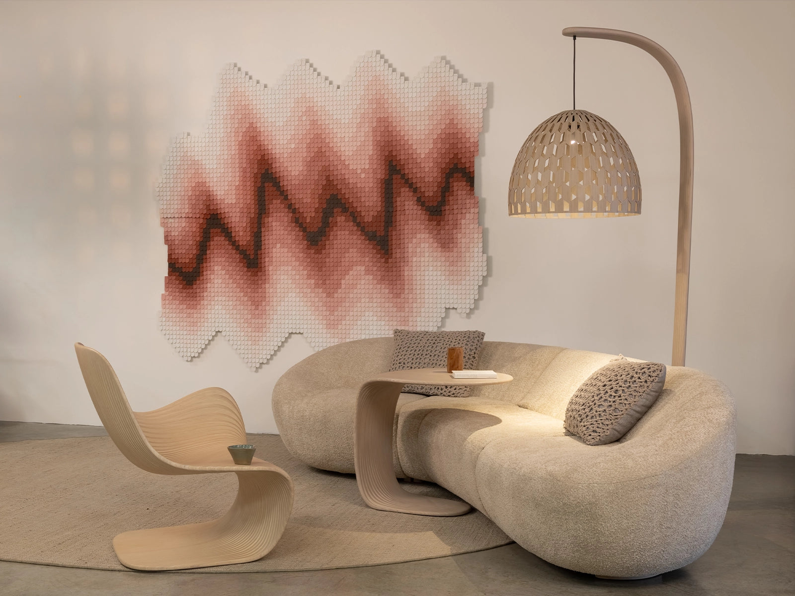 Palm coffee table set