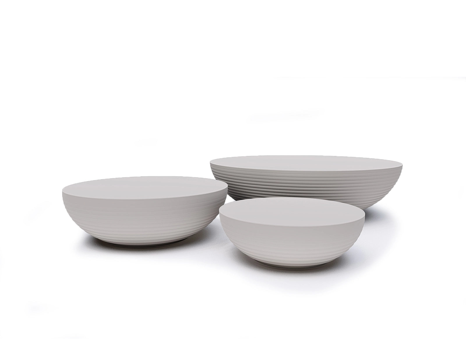 Circular coffee tables fiber